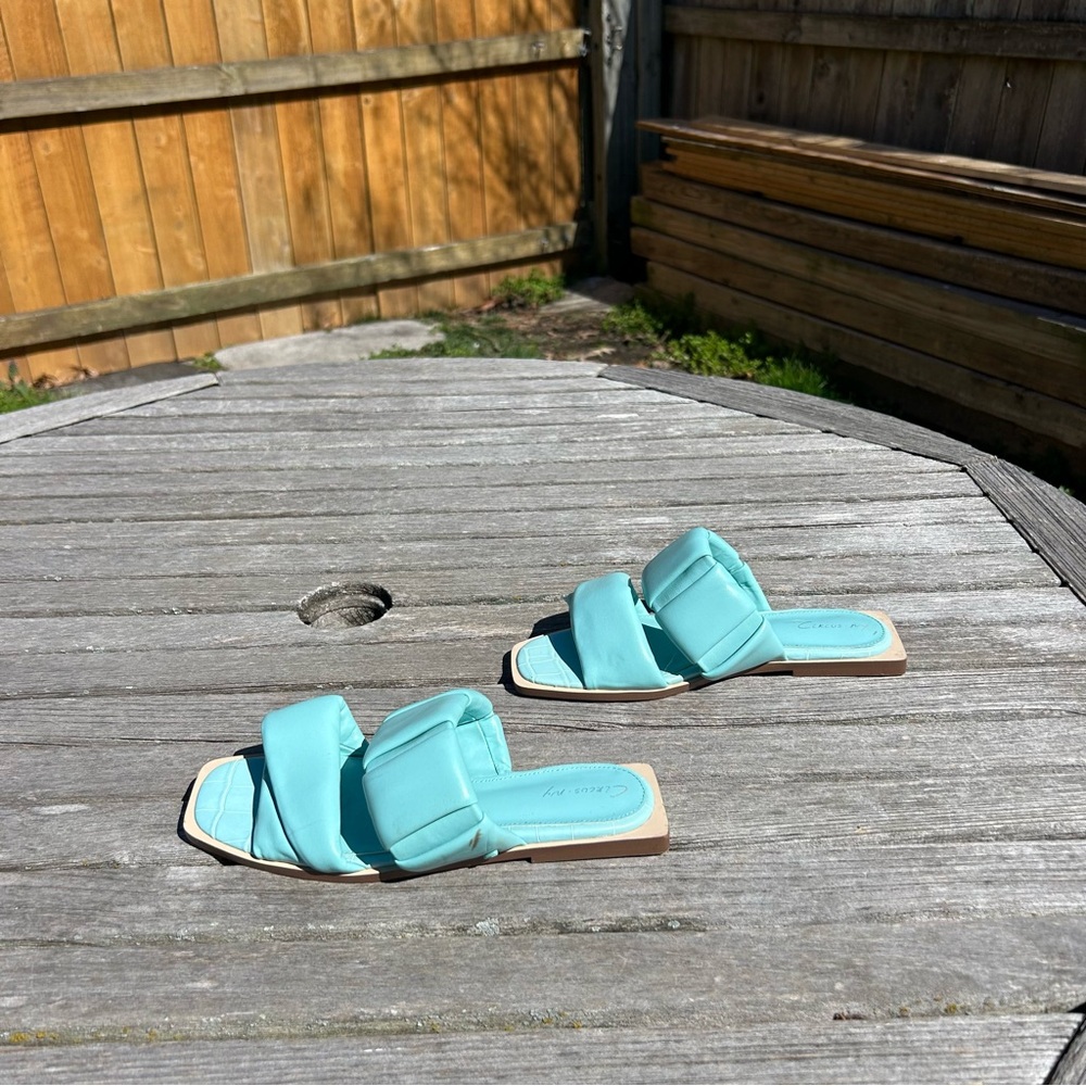 Sam Edelman Womens Inara‎ Sandal Size 6.5 Slip On Circus NY blue